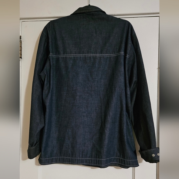 Vintage 80's Channel Master Jean Shirt. Size X-Large. Snap closure. - Picture 6 of 6